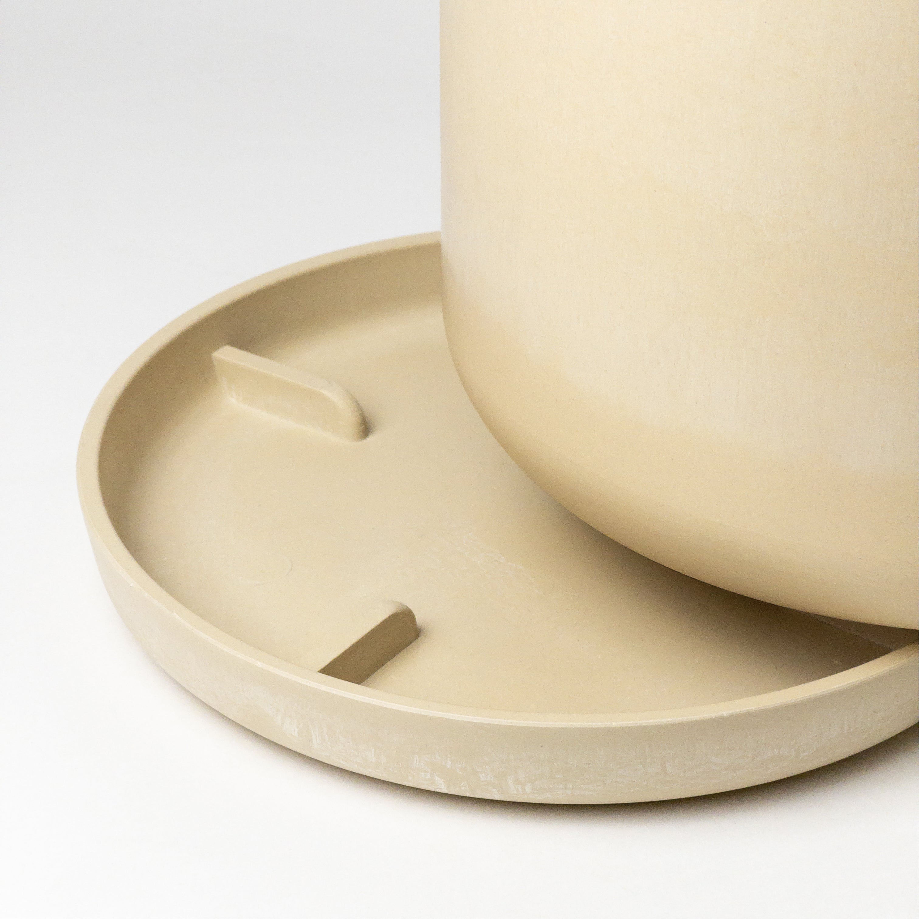 9” Signature Stone Planter & Saucer | Earth Tones