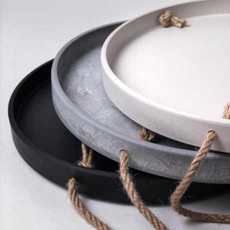 10-Inch-White-Gray-Black-Hanging-Trays-Saucers-for-Planter-Pots