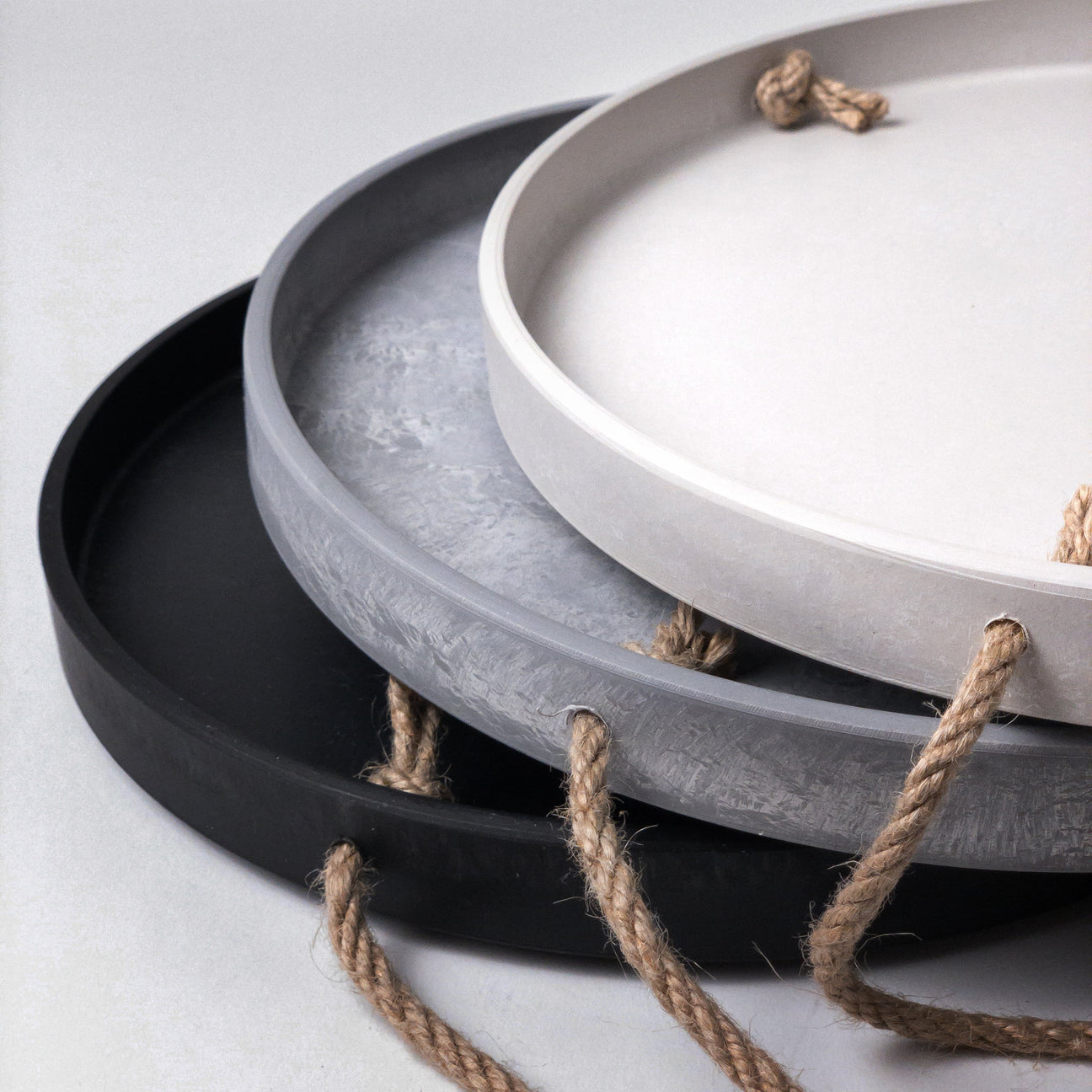 10-Inch-White-Gray-Black-Hanging-Trays-Saucers-for-Planter-Pots