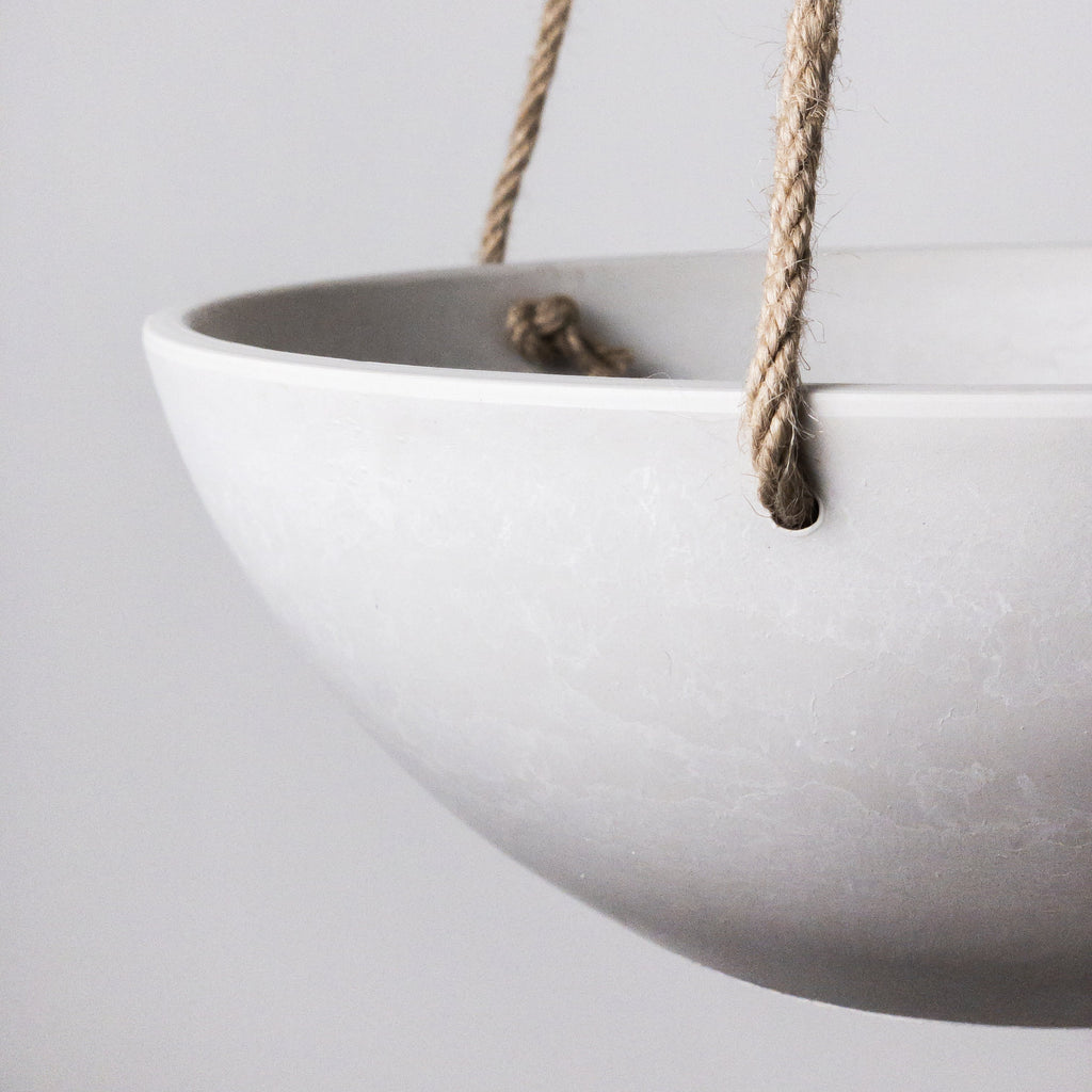12-Inch-White-Hanging-Planter