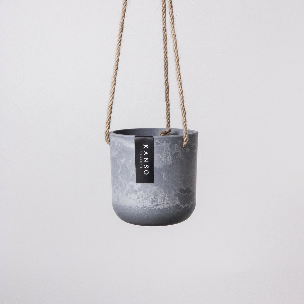 4-Inch-Gray-Hanging-Planter-Pot
